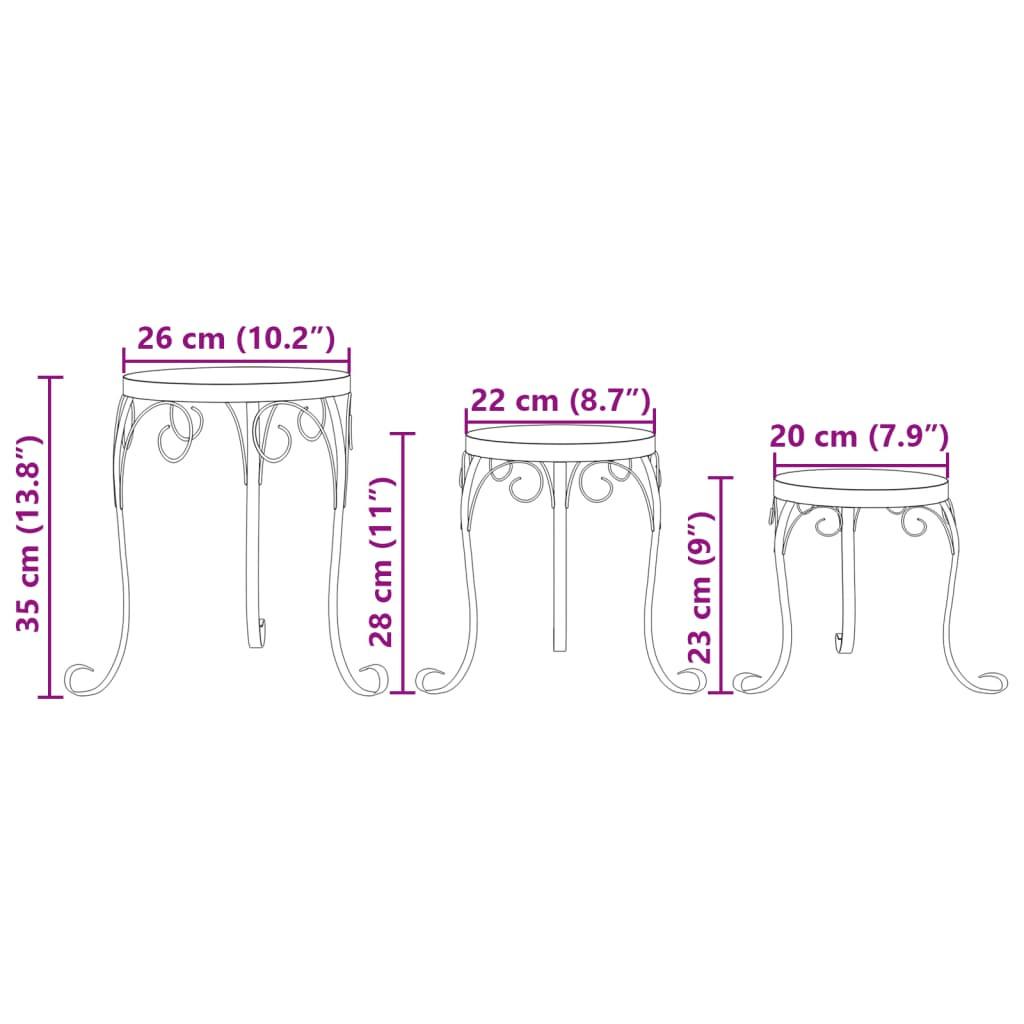 VidaXL supporto per piante Ceramica  