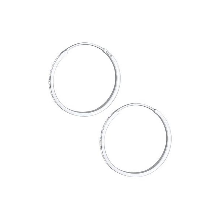 Elli  Boucles d'Oreilles Créoles En Émail 