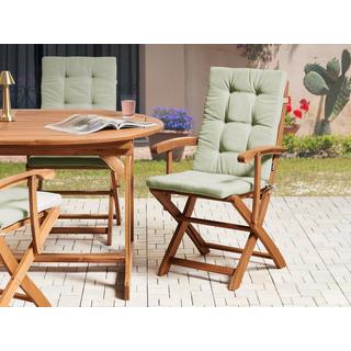 Beliani Lot de 2 coussins de jardin en Polyester Moderne MAUI PREMIUM  