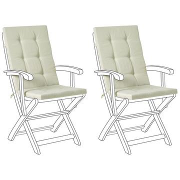 Lot de 2 coussins de jardin en Polyester Moderne MAUI PREMIUM