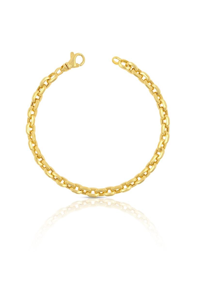 MUAU Schmuck  Bracelet Anker Gelbgold 750, 19cm, 6mm 