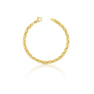 MUAU Schmuck  Bracelet Anker Gelbgold 750, 19cm, 6mm 