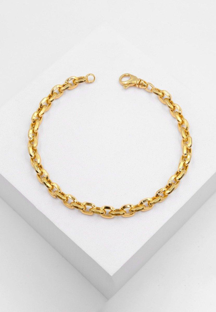 MUAU Schmuck  Bracelet Anker Gelbgold 750, 19cm, 6mm 