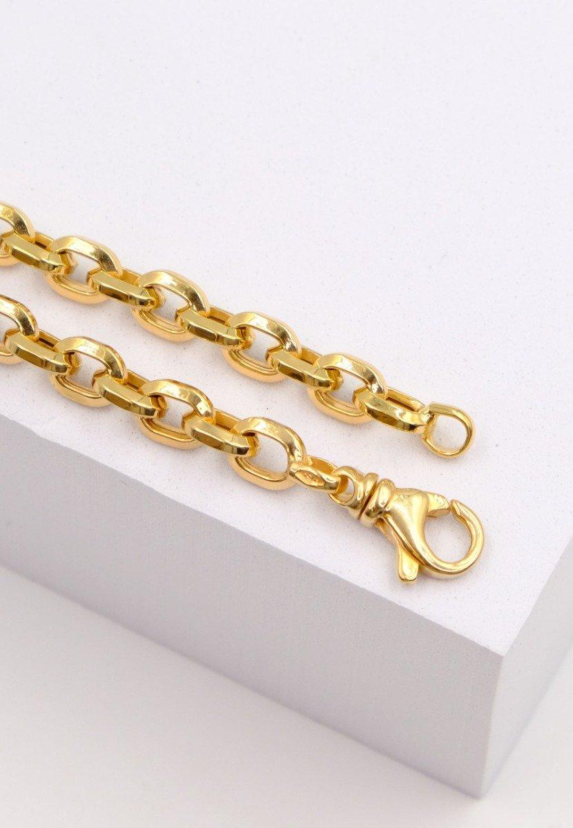 MUAU Schmuck  Bracelet Anker Gelbgold 750, 19cm, 6mm 