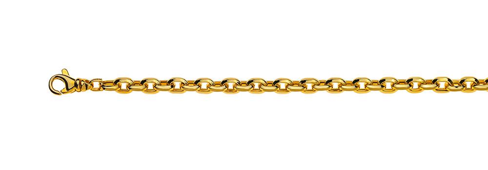 MUAU Schmuck  Bracelet Anker Gelbgold 750, 19cm, 6mm 