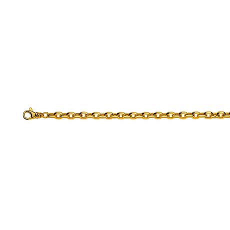 MUAU Schmuck  Bracelet Anker Gelbgold 750, 19cm, 6mm 