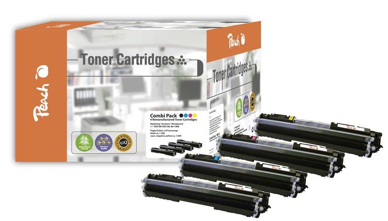 Peach  Toner HP CE31A-Serie Multipack 1x bk 1200S je 1x c,m,y 1000S 