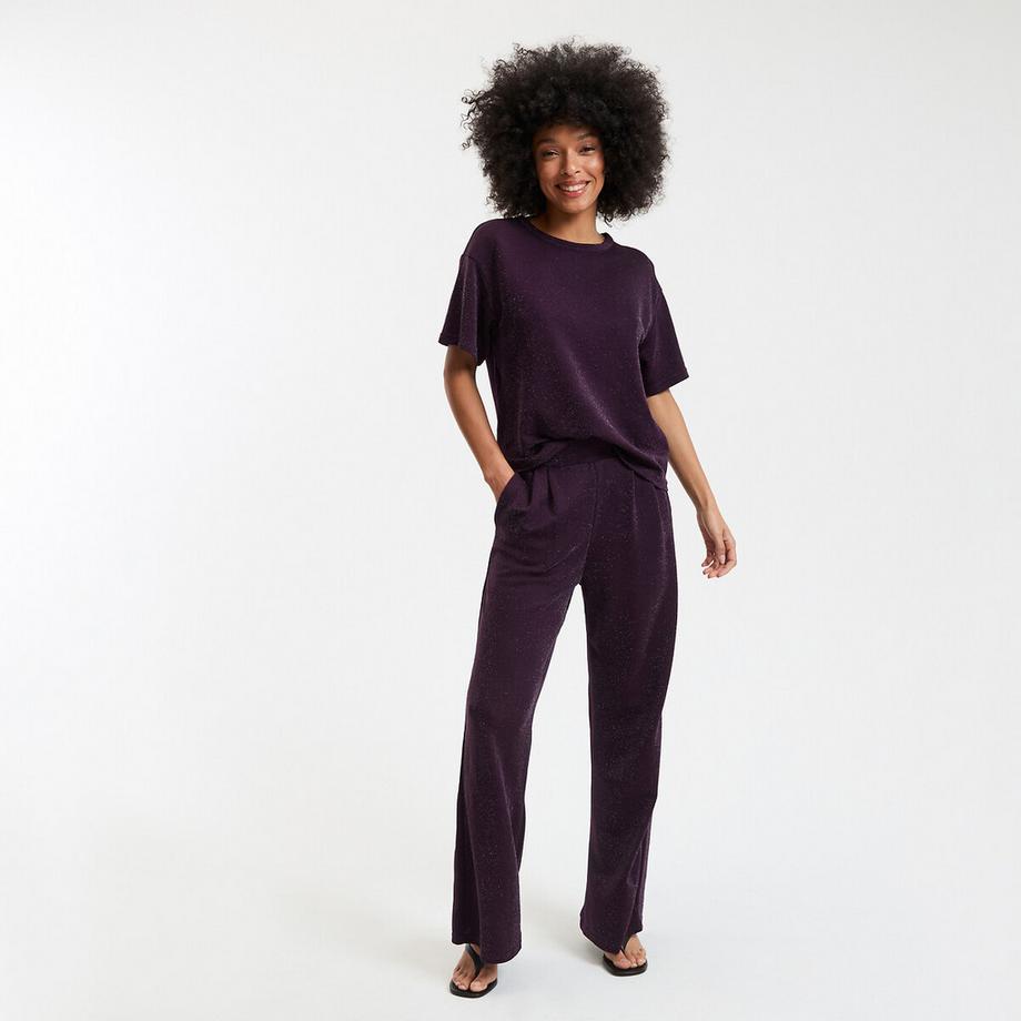 La Redoute Collections T-shirt girocollo con paillettes  