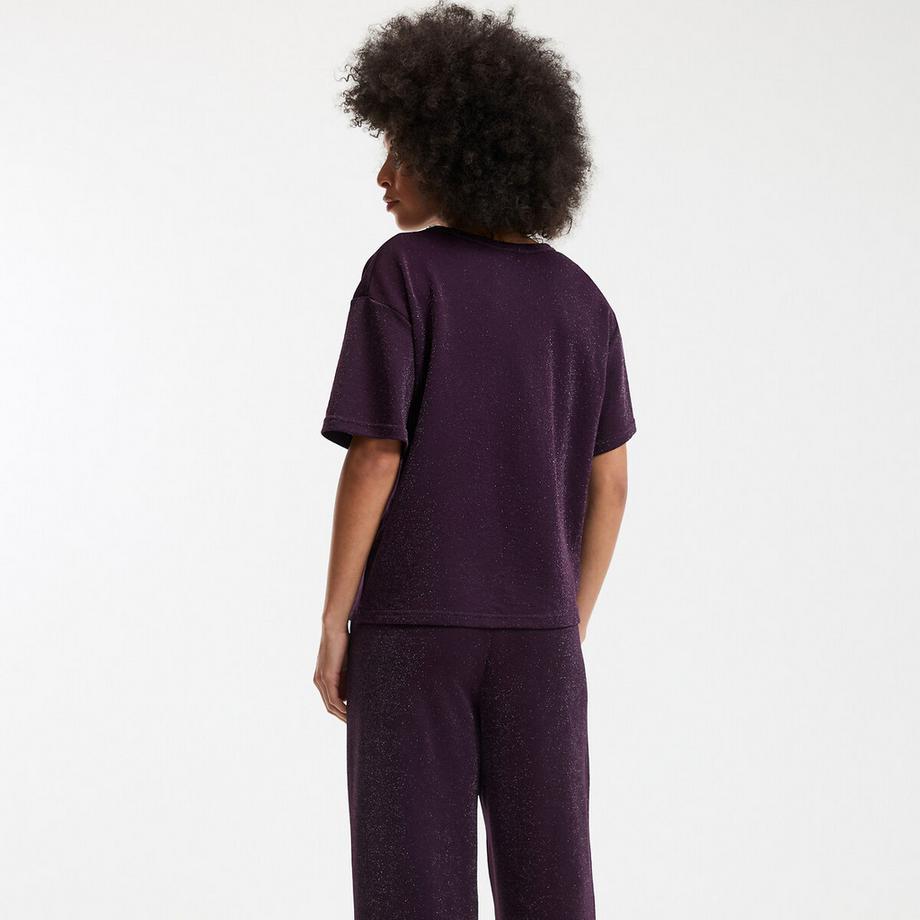 La Redoute Collections T-shirt girocollo con paillettes  