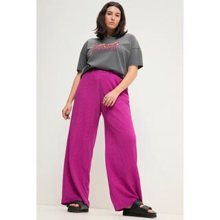 Studio Untold  Pantalon en crêpe à jambes larges et taille élastique 