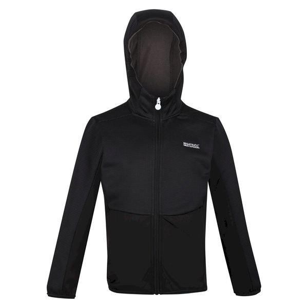 Image of Highton Fleecejacke Durchgehender Reißverschluss Jungen Schwarz 116