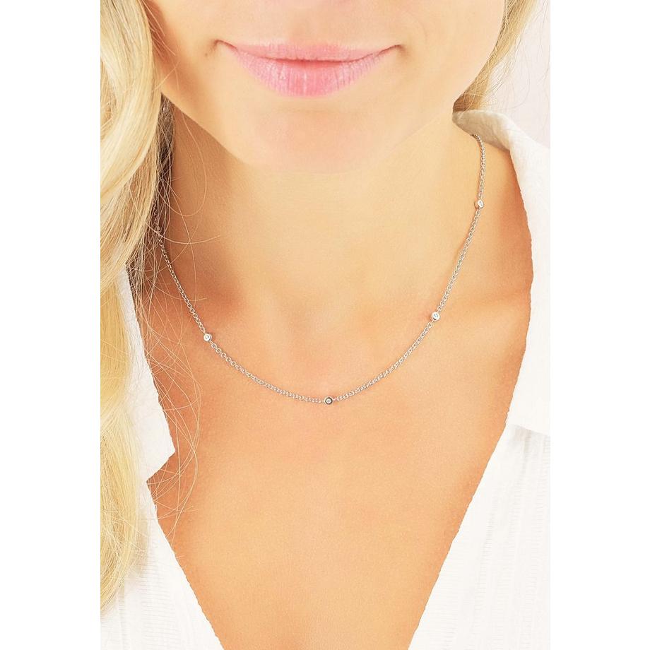 MUAU Schmuck  Collier Rundanker Weissgold 750, 1.9mm, 45cm 