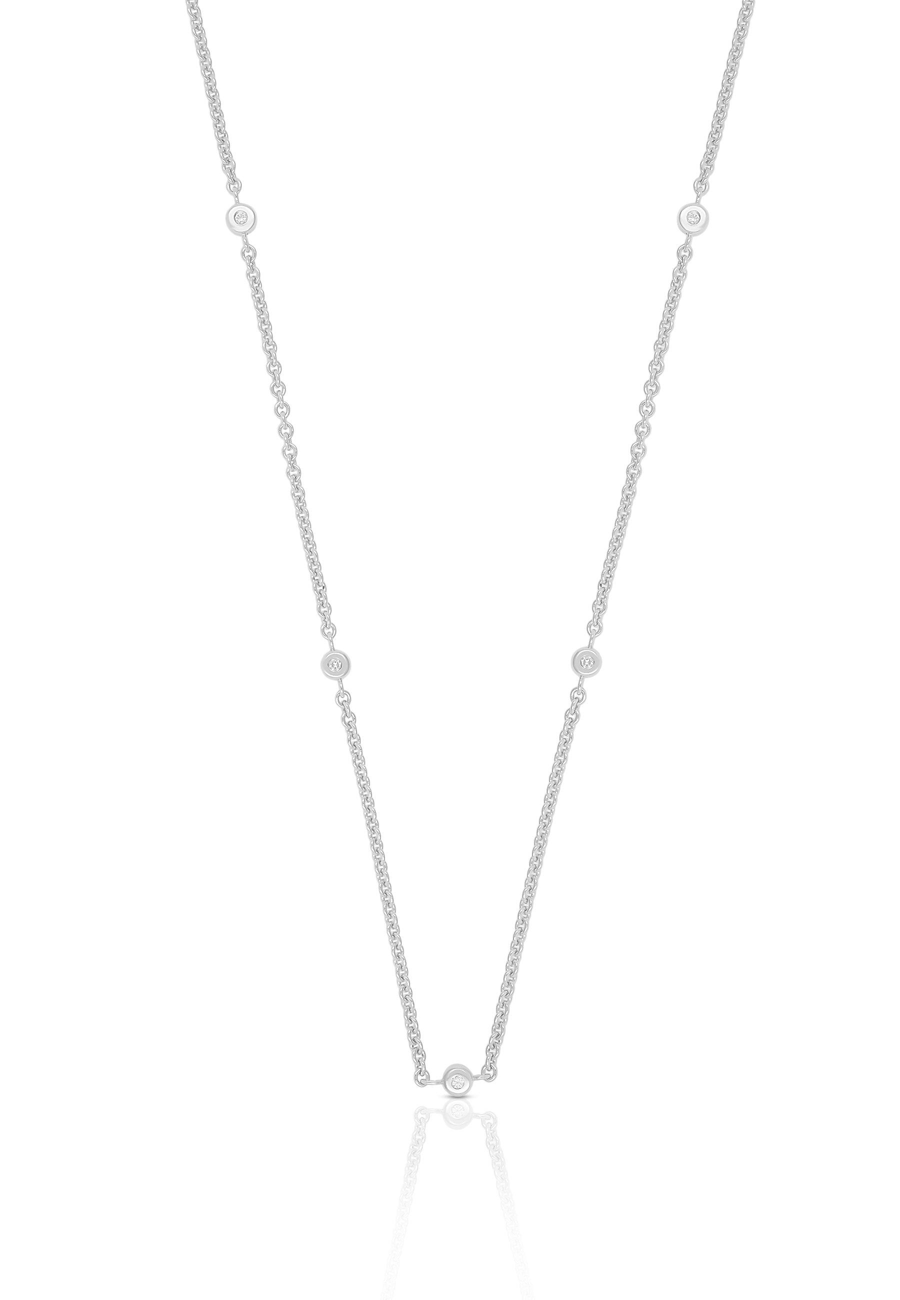 Image of Collier Rundanker Weissgold 750, 1.9mm, 45cm Damen Silber 45cm