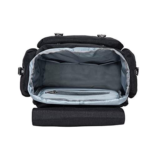 Only-bags.store Retro-Rucksack, Vintage-Jagdrucksack Wanderrucksack mit 14 Zoll Laptopfach für Arbeit, Reisen,  