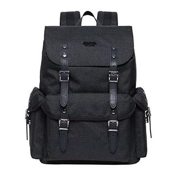 Retro-Rucksack, Vintage-Jagdrucksack Wanderrucksack mit 14 Zoll Laptopfach für Arbeit, Reisen,