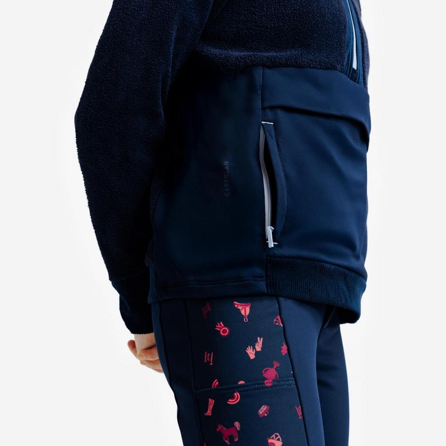 FOUGANZA  Polaire enfant équitation zippé 