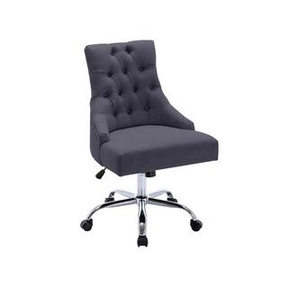 Vente-unique Chaise de bureau - Tissu - Gris - Hauteur réglable - MERVIA  