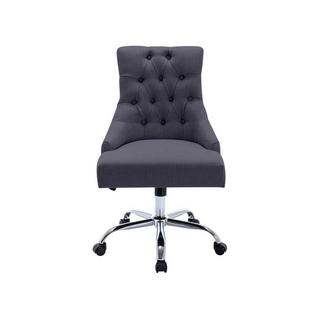 Vente-unique Chaise de bureau - Tissu - Gris - Hauteur réglable - MERVIA  