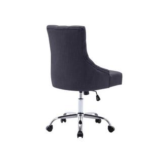 Vente-unique Chaise de bureau - Tissu - Gris - Hauteur réglable - MERVIA  