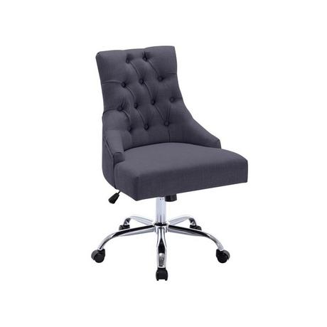 Vente-unique Chaise de bureau - Tissu - Gris - Hauteur réglable - MERVIA  