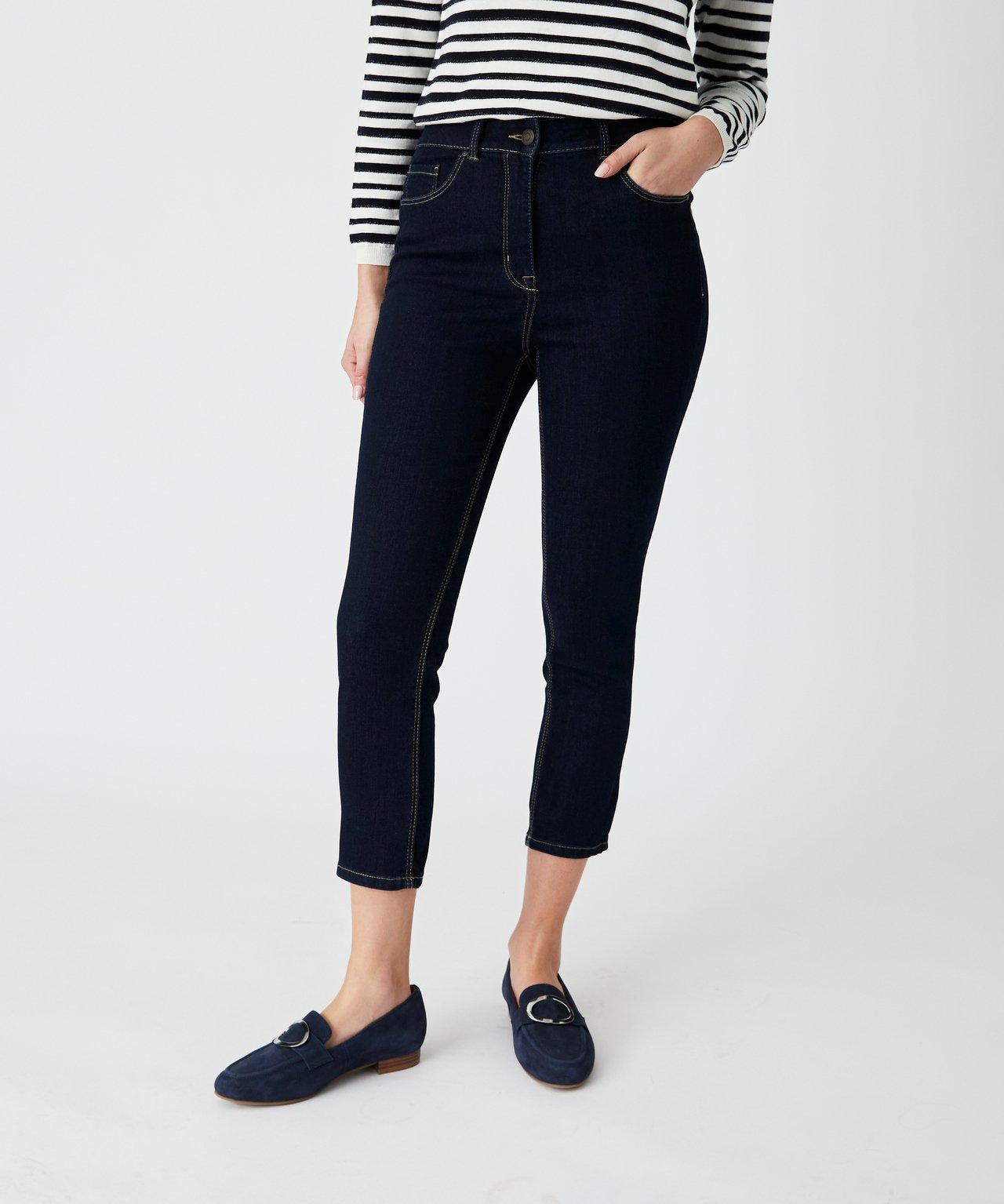 Image of 7/8-slim-jeans, Perfect Fit By . Damen Blau 44