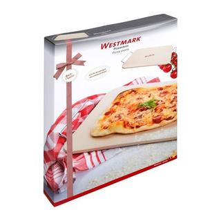 WESTMARK  Pizzastein Keramik + Serviergestell 38x30 cm 