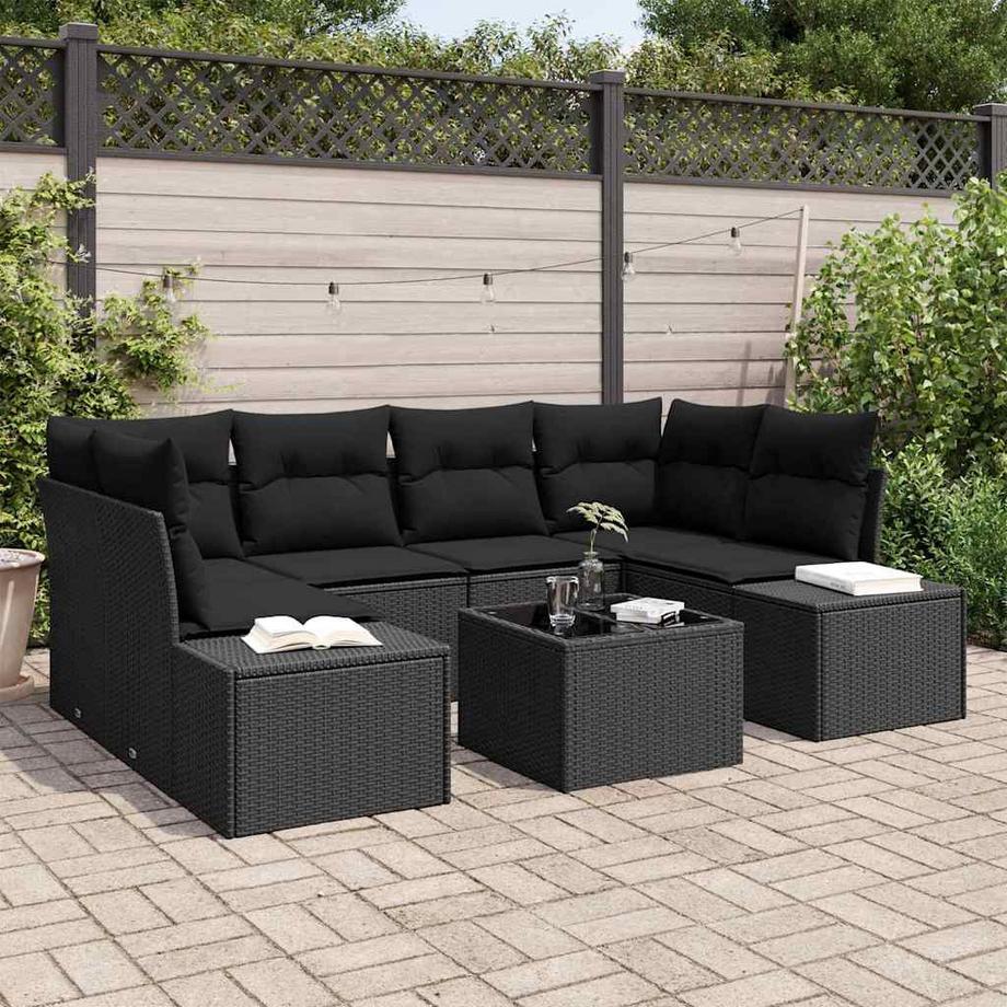 VidaXL Set Divano da Giardino Polyrattan  