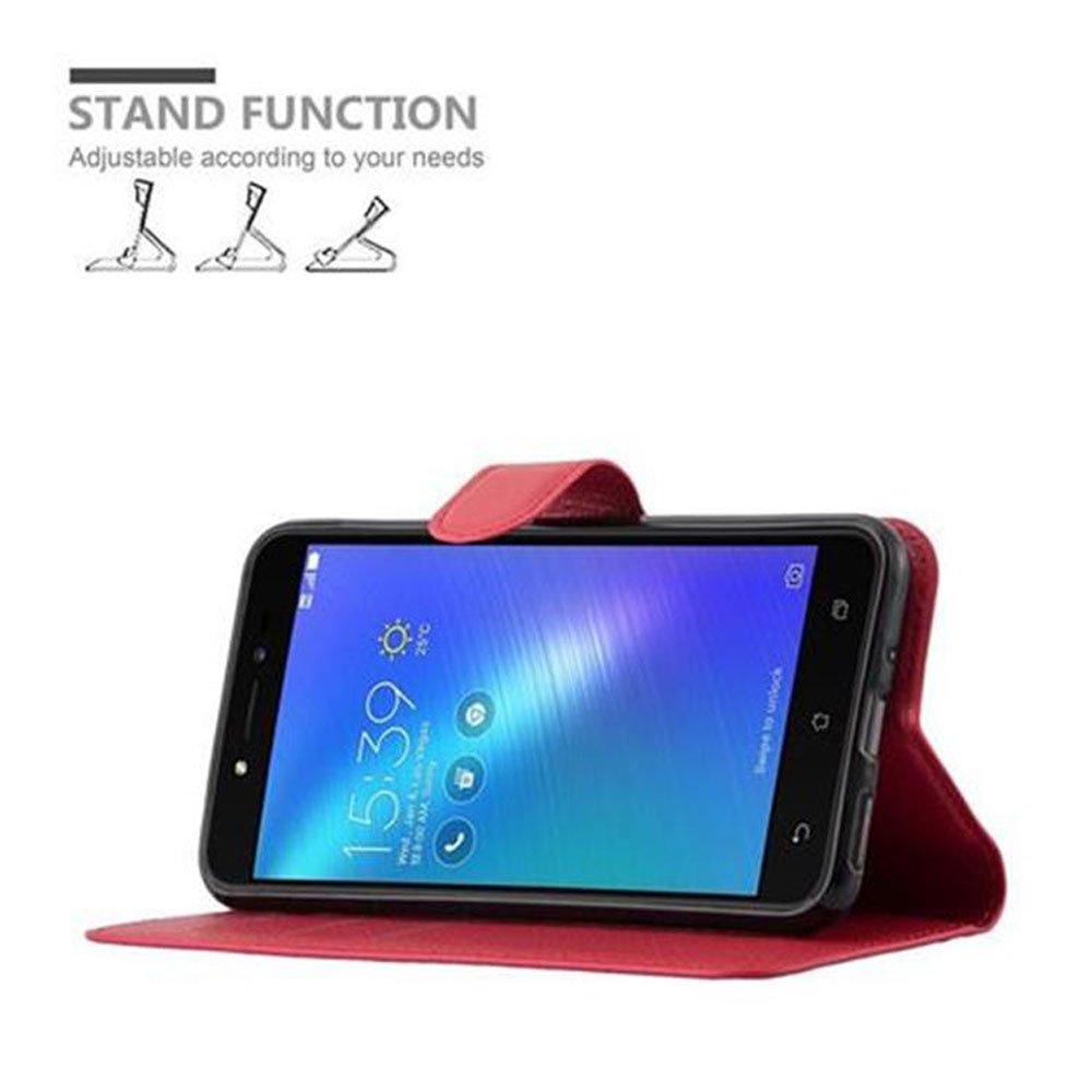 Cadorabo  Hülle für Asus ZenFone LIVE / 3 GO Standfunktion, Kartenfach 