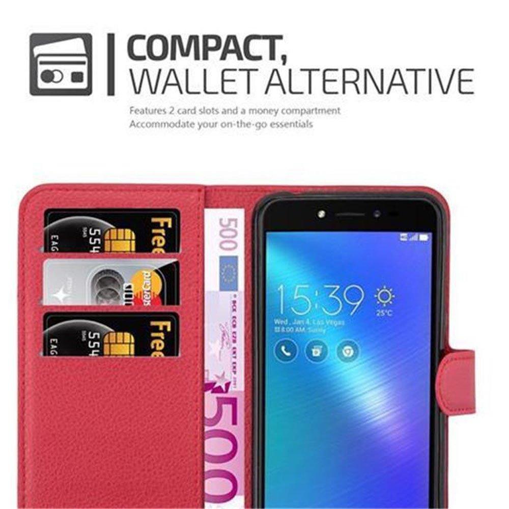 Cadorabo  Hülle für Asus ZenFone LIVE / 3 GO Standfunktion, Kartenfach 