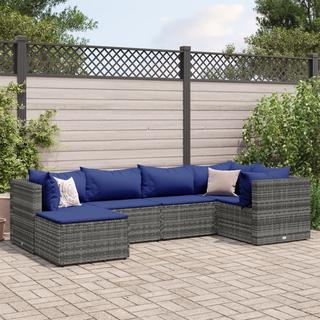 VidaXL set salotto da giardino Polirattan  