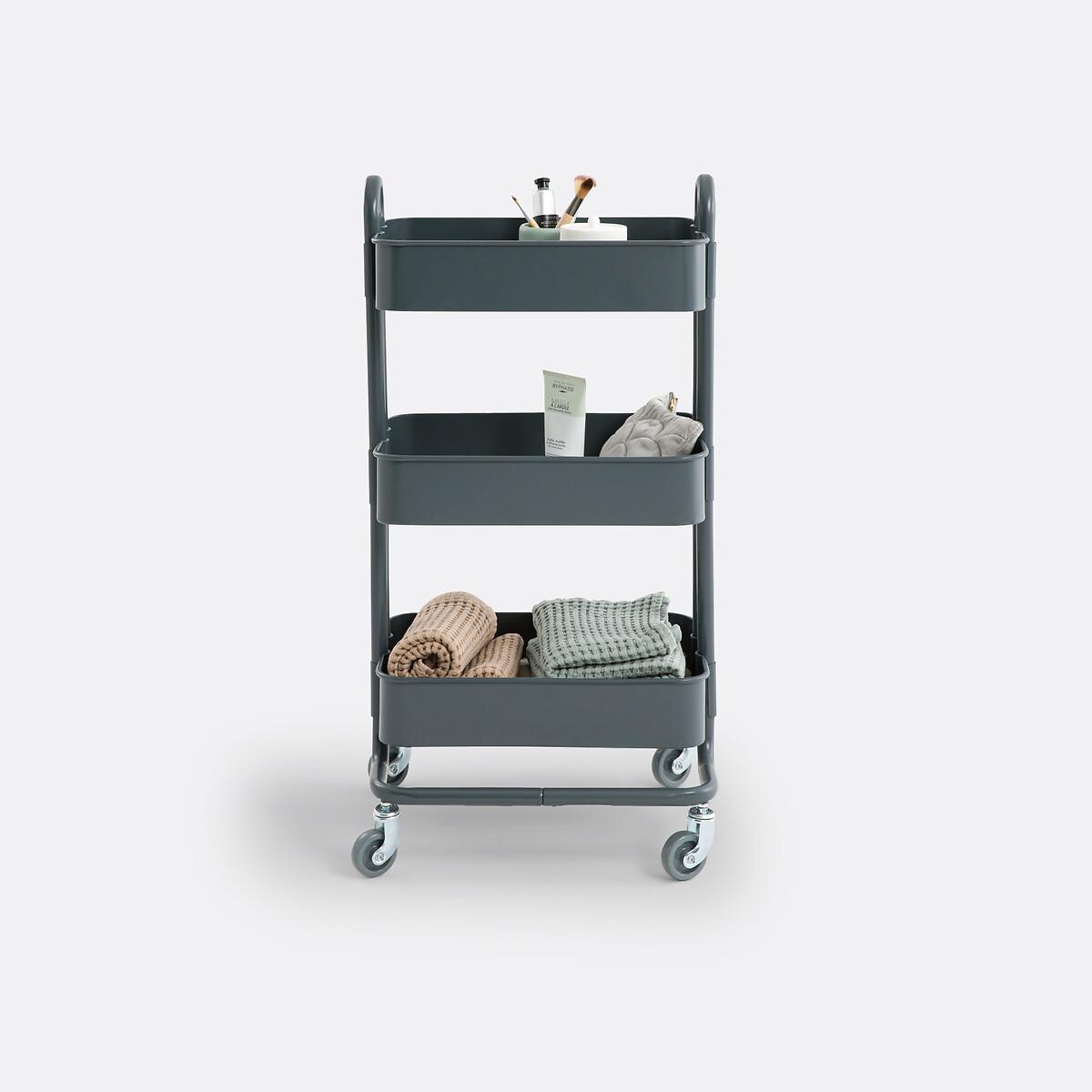 SO'HOME Desserte en métal acier à roulettes  