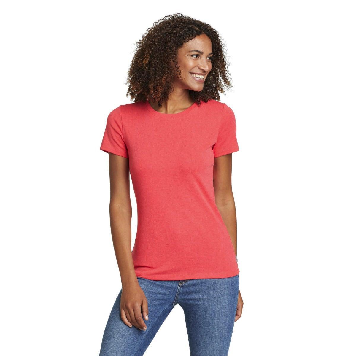 Image of Favorite Tshirt Rundhalsausschnitt Damen Rot Bunt L