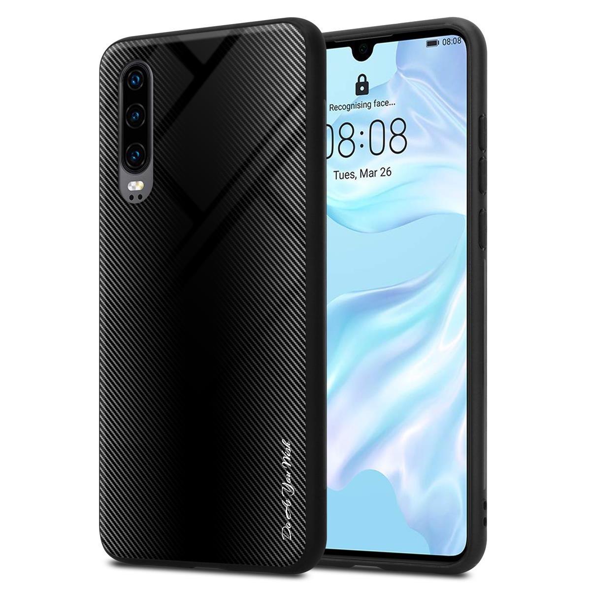 Cadorabo  Hülle für Huawei P30 Streifen Optik 