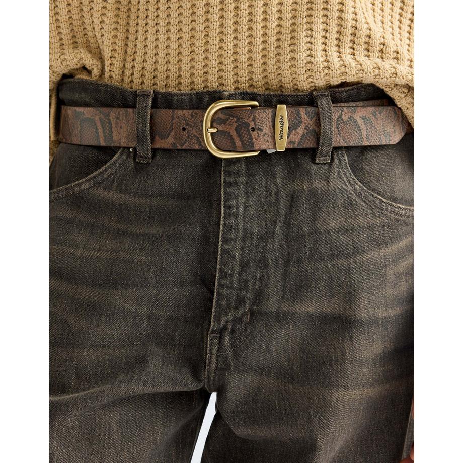 Wrangler Ceinture motif serpent  