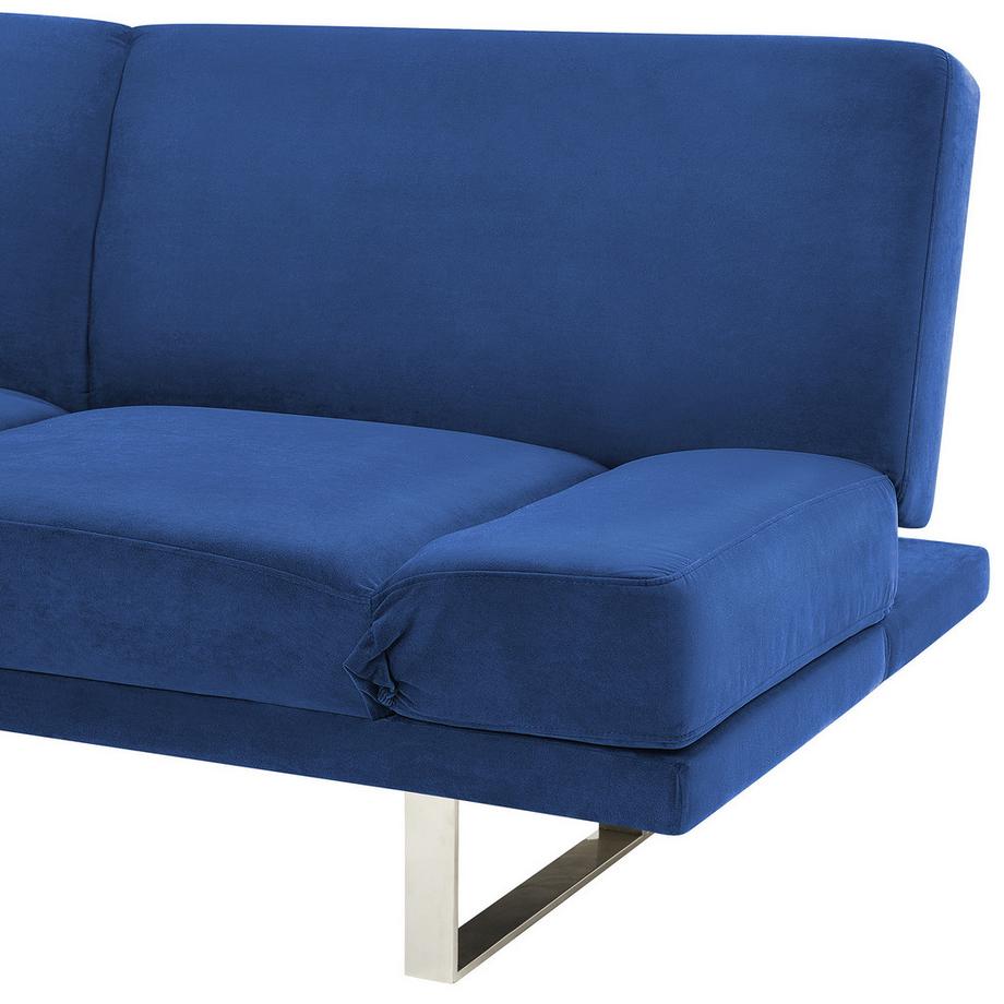 Beliani Schlafsofa aus Samtstoff  YORK  