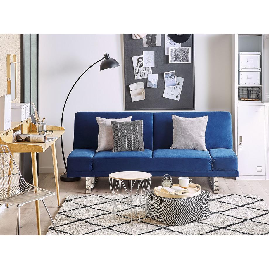 Beliani Schlafsofa aus Samtstoff  YORK  