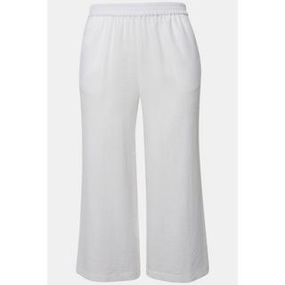 Ulla Popken  Culottes con taglio della gamba ampio e lungo fino al polpaccio e cintura elastica 