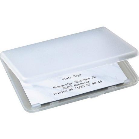 Sigel SIGEL Visitenkarten-Etui 89x57mm VA140 transparent für 25 Karten  