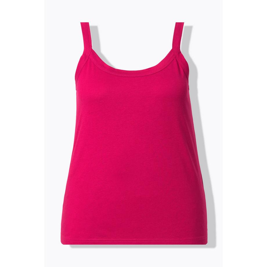 Ulla Popken Spaghettitop Rundhals Ärmellos Modalmix  