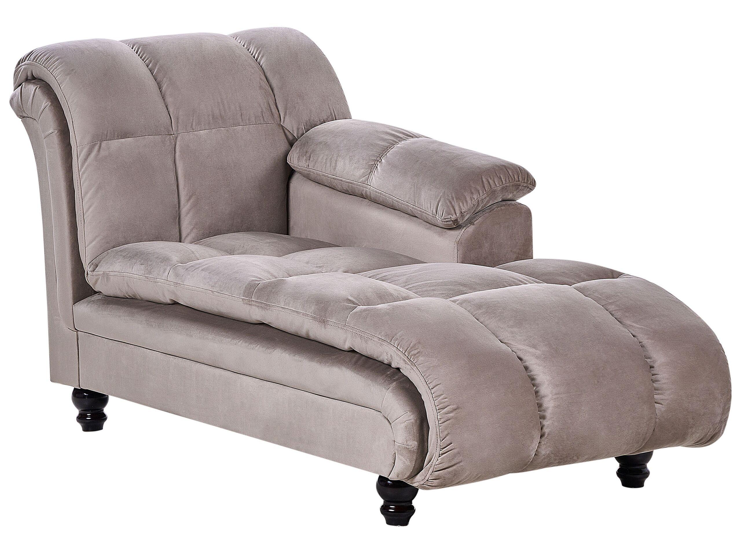 Beliani Chaise longue en Polyester Moderne LORMONT  