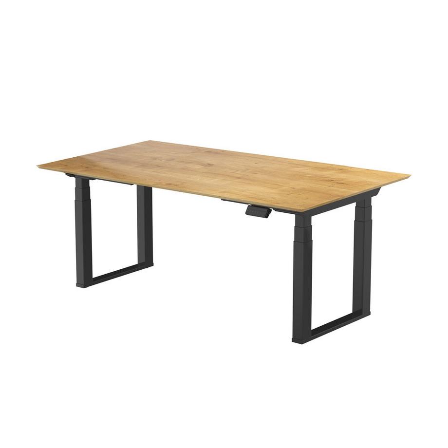 Contini  höhenverstellbarer Bürotisch 1.8x0.8m rechteckig Eiche|Gestell ET223Q 