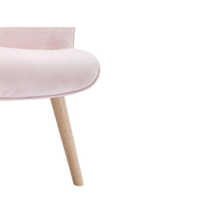 Vente-unique Fauteuil en velours rose VATELY  