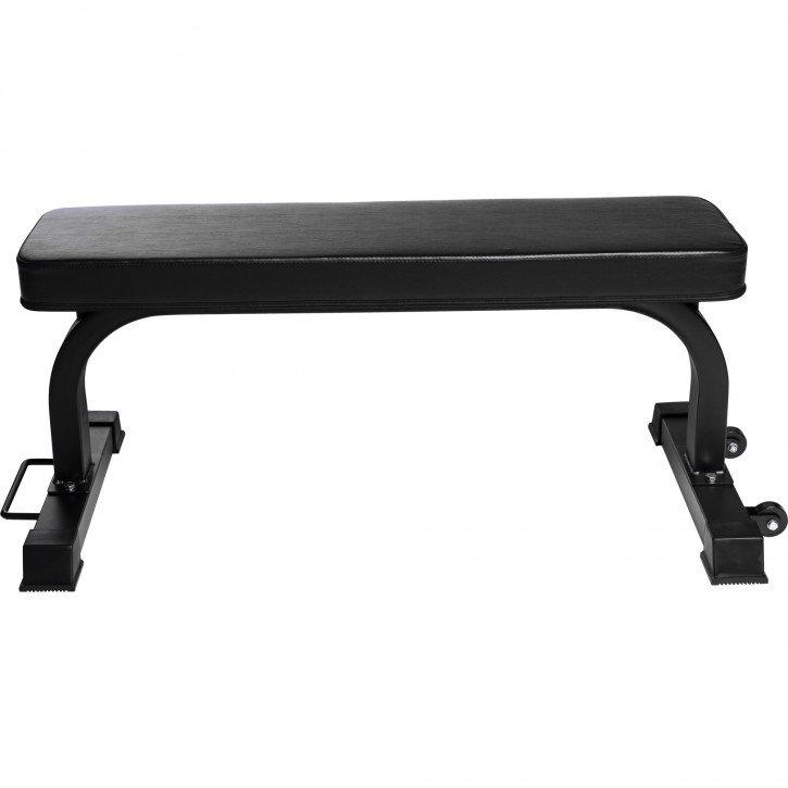 Gorilla Sports  BANC PLAT NOIR A ROULETTES | MUSCULATION 