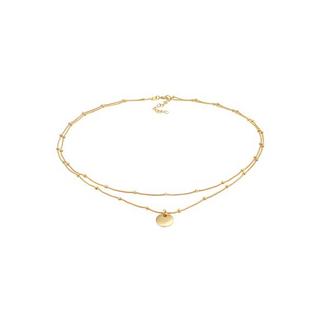 Elli  Halskette Choker Layer Plättchen 