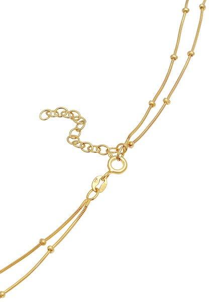 Elli  Halskette Choker Layer Plättchen 