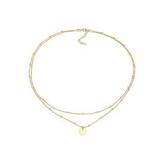 Elli  Halskette Choker Layer Plättchen 