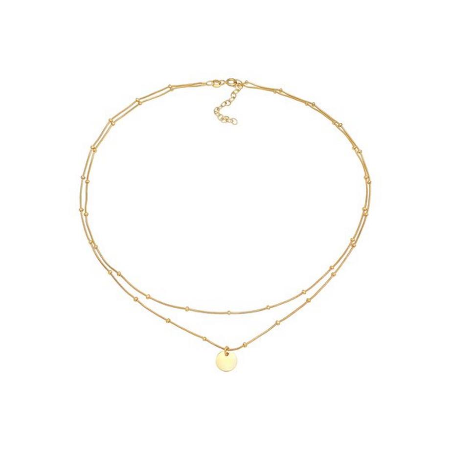 Elli  Halskette Choker Layer Plättchen 