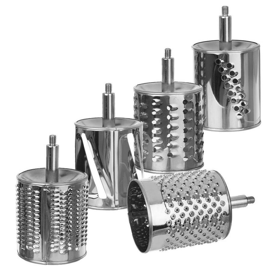 Orion  Fleischwolf mit 5 Einsätzen – Perfekt für Nüsse, Gemüse und Obst 