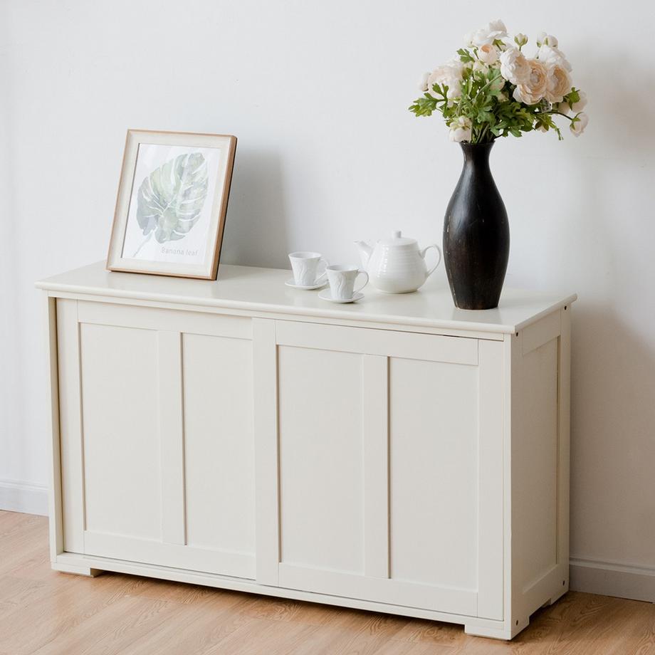 Northix Sideboard Anrichte Küchenschrank Beistellschrank mit Schiebetüren  