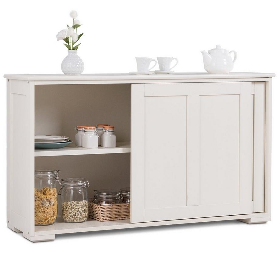 Northix Sideboard Anrichte Küchenschrank Beistellschrank mit Schiebetüren  